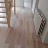 Wood floor in the dining area